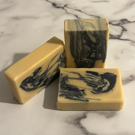 Handcrafted Goat Milk & Beef Tallow Soap - PATCHOULI with Activated Charcoal