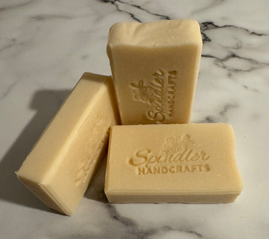 Handcrafted Vegan Almond Milk Natural Bar Soap - UNSCENTED
